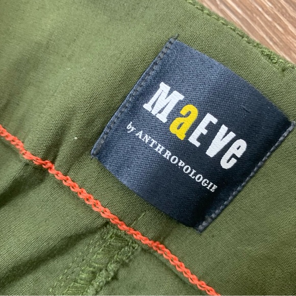 Maeve by Anthropologie the Colette green wide leg crop pants 28 - Picture 6 of 10